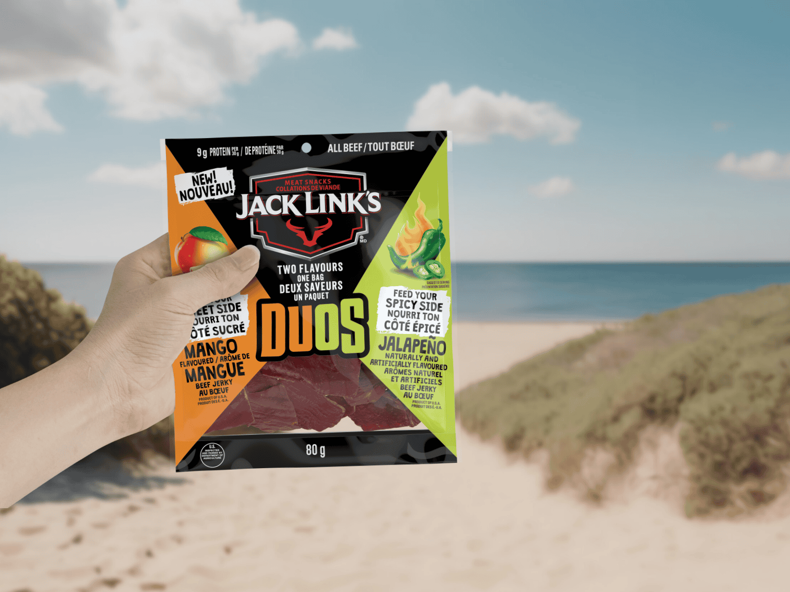Jack Link's Duos Mango Flavor and Jalapeno Beef Jerky