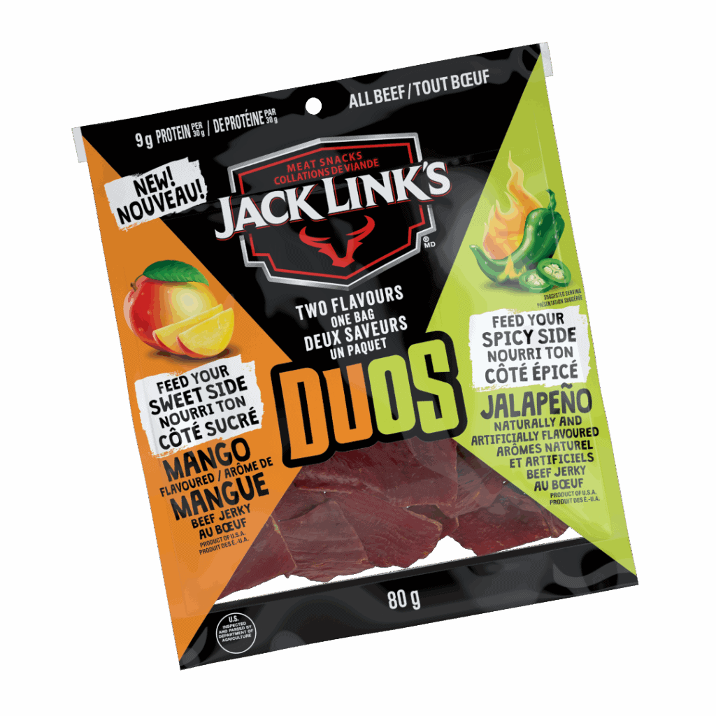 Jack Link's Duos Mango Flavour and Jalapeno Beef Jerky