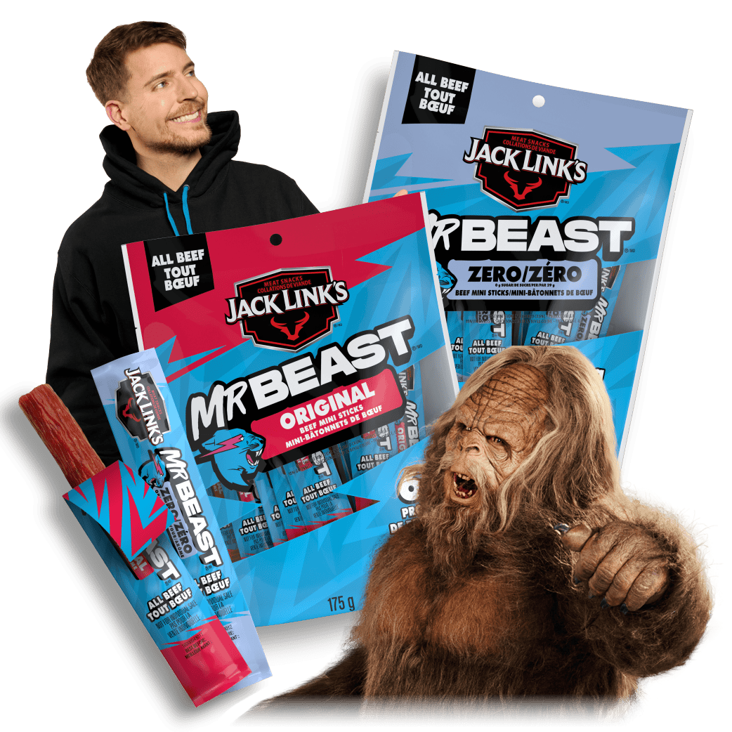 Jack Link's x MrBeast Beef Sticks