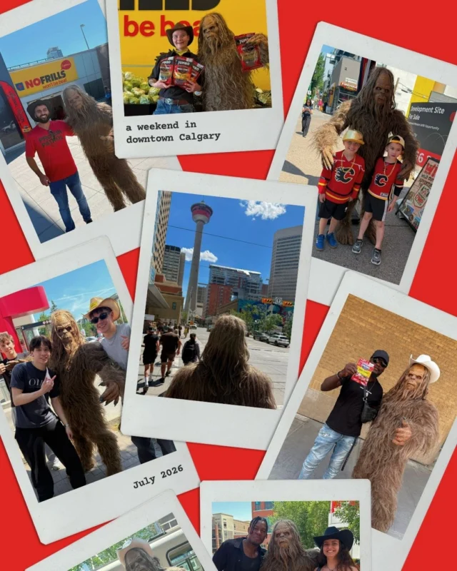 Sasquatch had so much fun MEAT-ing you all this past weekend in downtown Calgary!

It was a western weekend fueled with all the Jack Link’s snacking you could need for any rodeo! 😏🥩

#JackLinksCanada #Proteinsnacks #Calgary #BeefJerky #FeedYourWildSide