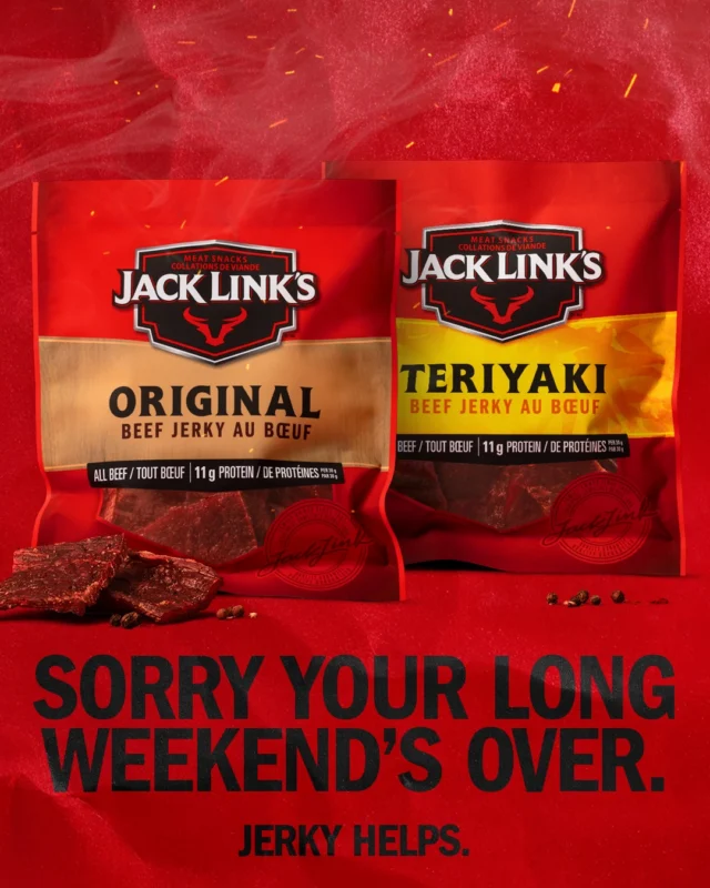 Keep those good weekend vibes going with an extra pack of Jack Link’s on the way home from the cottage 😎

#JackLinksCanada #FeedYourWildSide